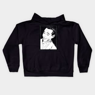 PEE WEE HERMAN (Black and White) Kids Hoodie